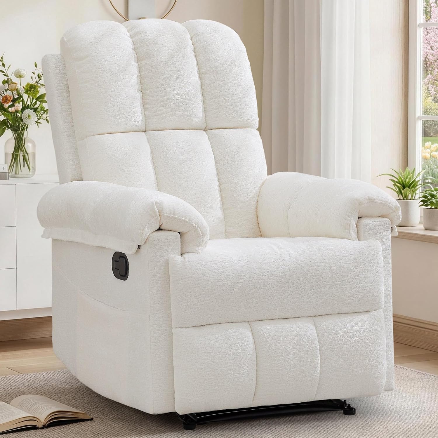 Korser Small Recliner Chair, Beige