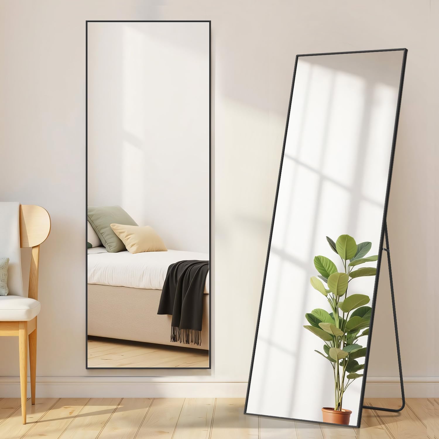 Full Length Mirror with Stand, 16" x 59"