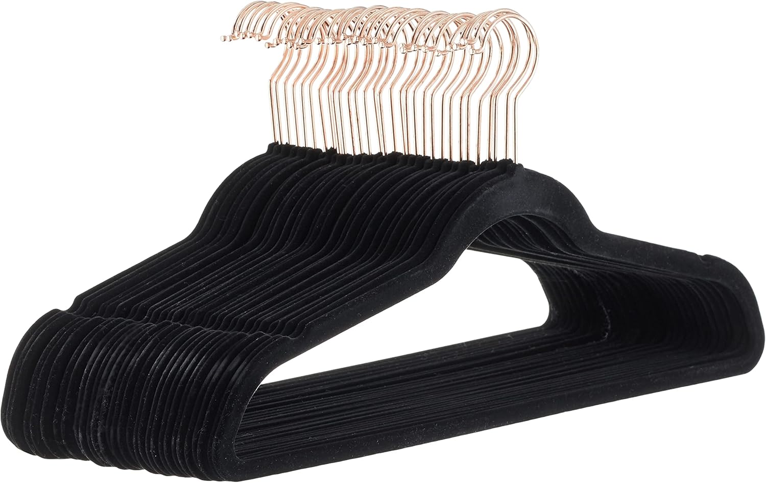 Amazon Basics Slim Velvet Non-Slip Space-Saving Suit Clothes Hangers, 30-Pack