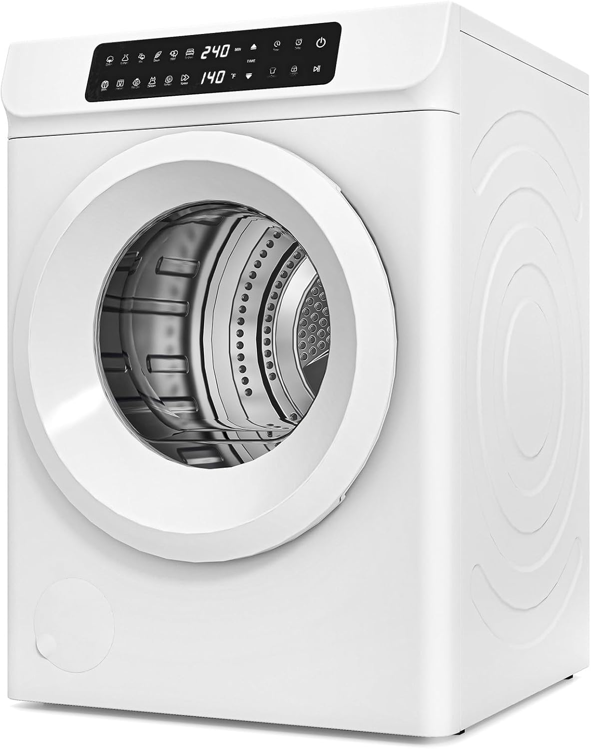 Auertech 3.6 CU. FT Clothes Dryer, Large Capacity Laundry Dryer with 12 Drying Modes & Stainless Steel…