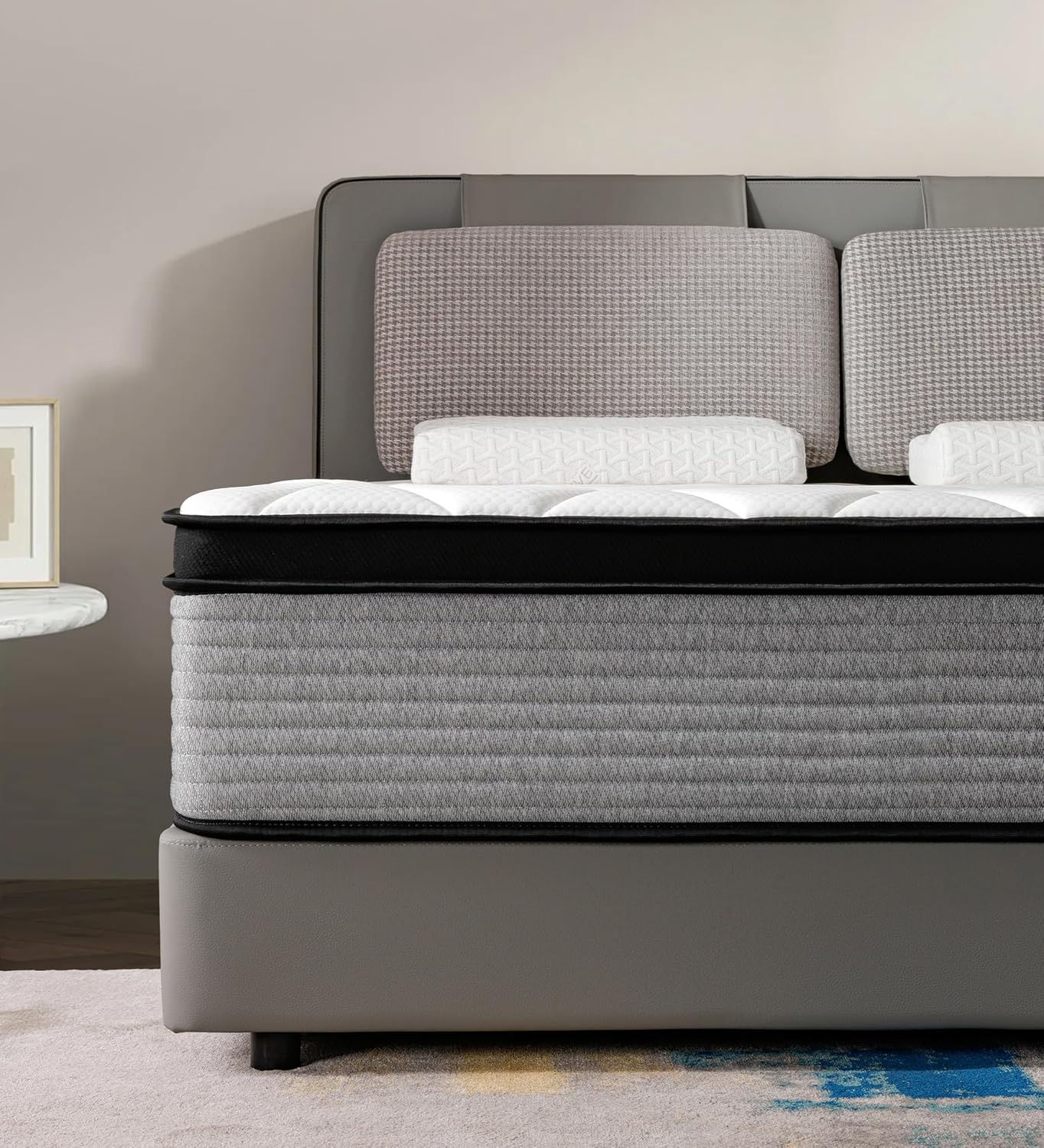 OGlAWA Full Mattress, 10 Inch Gel Memory Foam Hybrid, Individual Pocketed Springs, Motion Isolation, CertiPUR-US Certified