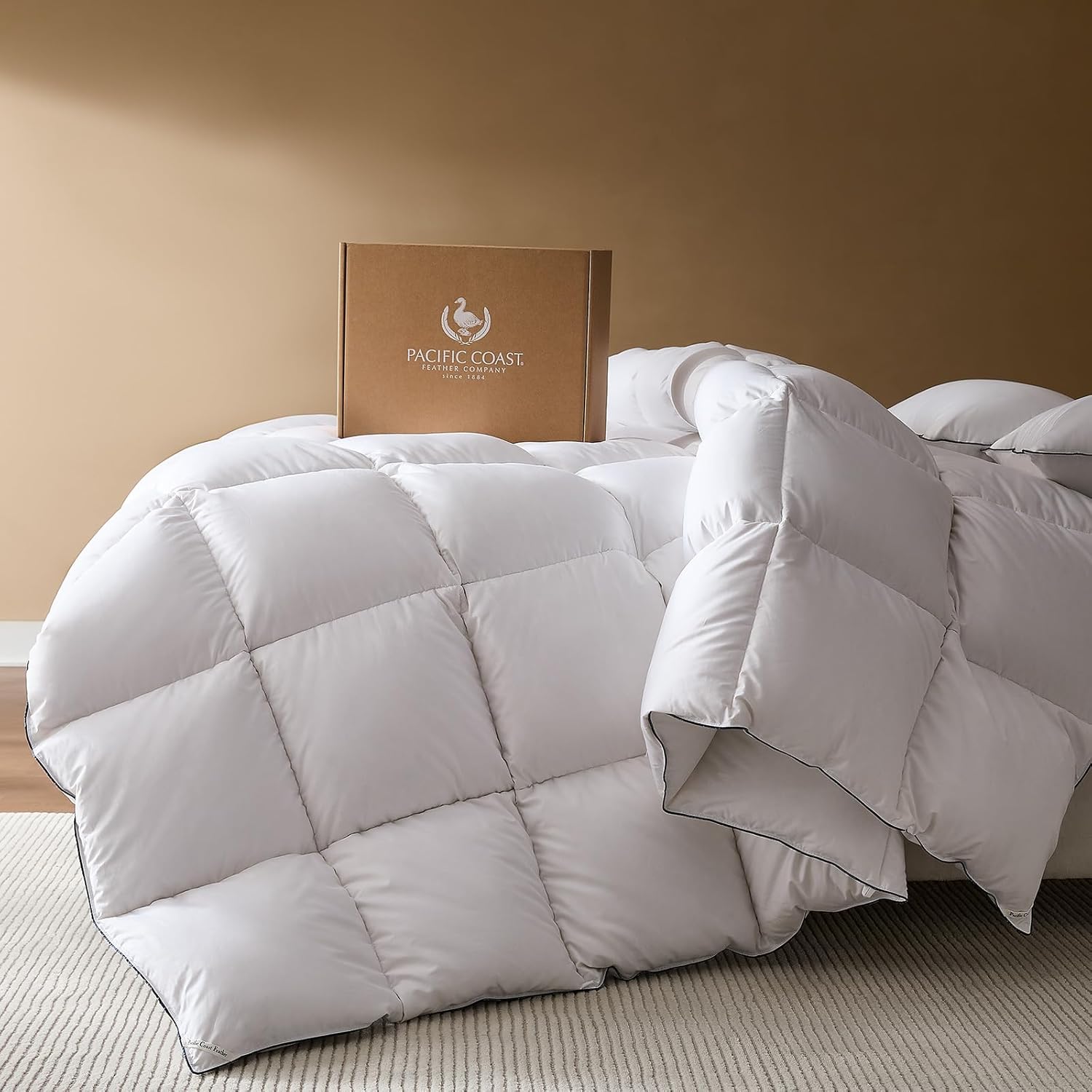 Pacific Coast Goose Feather & Down Queen Comforter — Hotel Luxury