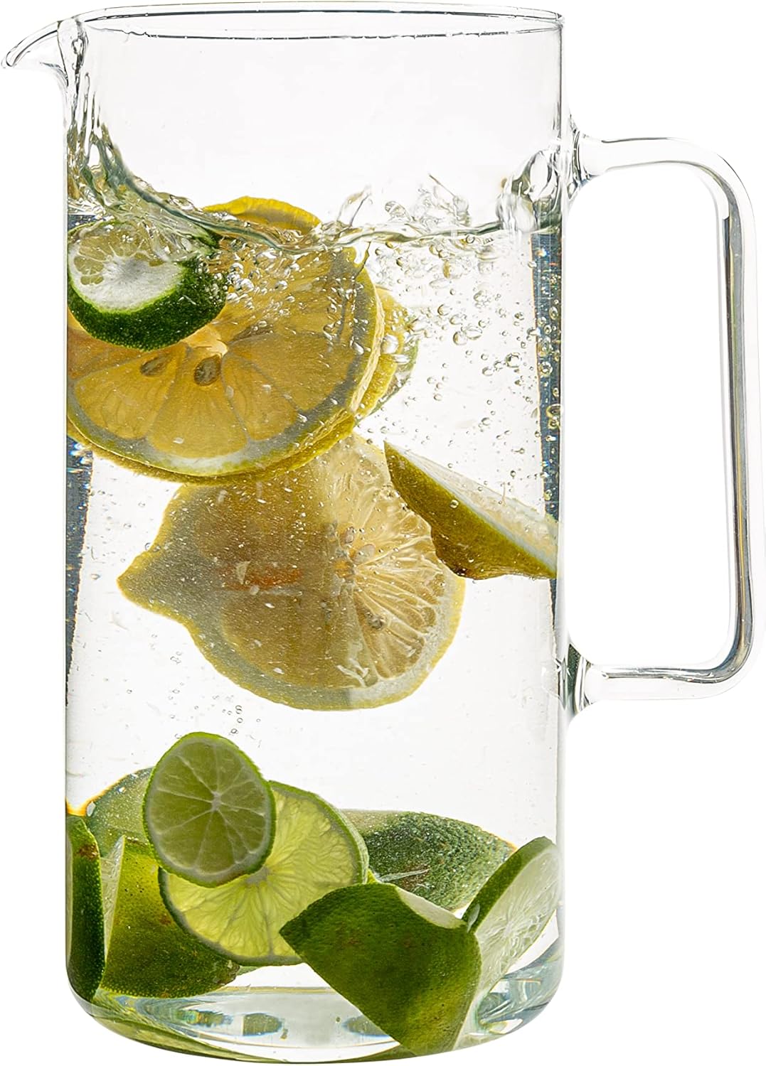 Simax Glass Pitcher, 64 oz (2 Quart) Borosilicate Glass with Spout